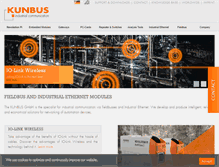 Tablet Screenshot of kunbus.com